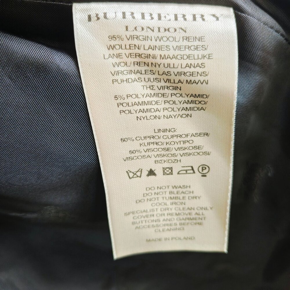 BURBERRY Wool Ruffle Placket Coat - Picture 2 of 14